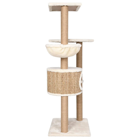 NNEVL Cat Tree with Scratching Post 126cm Seagrass
