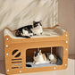 2-in-1 Wall Cat Bed and Scratching Post
