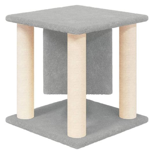 NNEVL Cat Tree with Sisal Scratching Posts Light Grey 37 cm