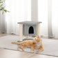 NNEVL Cat Tree with Sisal Scratching Posts Light Grey 37 cm