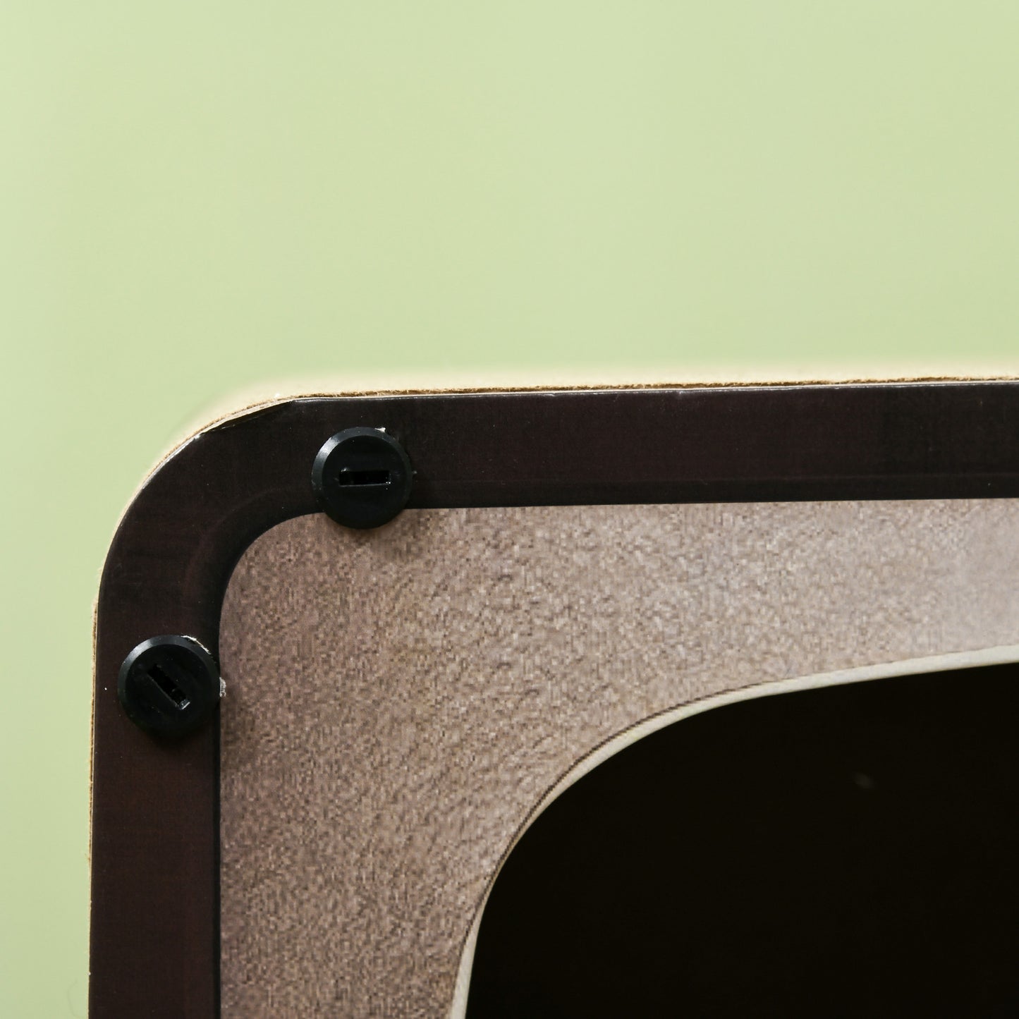 2 in 1 TV Shape Cat Scratching Board House with Catnip, for Indoor Cats in Brown | PawHut