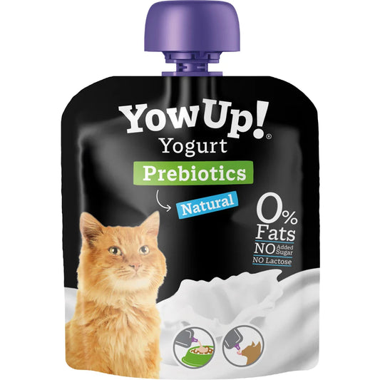 YowUp! Yogurt Naturale per Gatti – Prebiotici, 0% Grassi e Lattosio